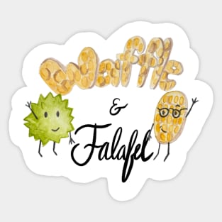 Waffle and Falafel Sticker